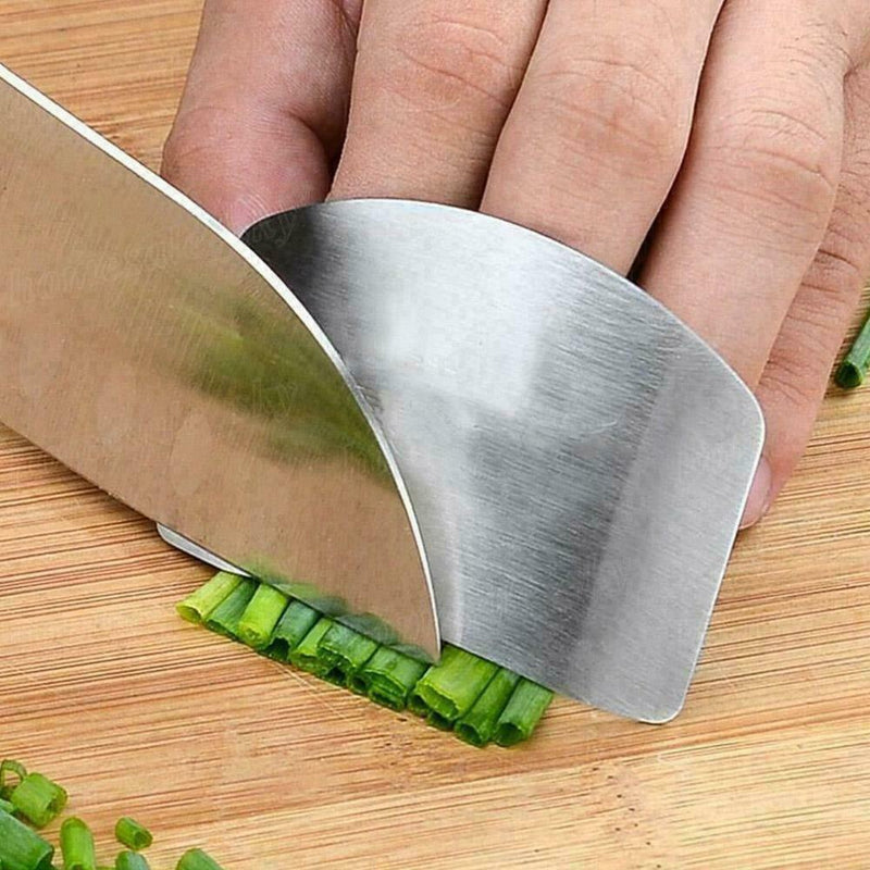 Kitchen Finger Hand Protector Guard Steel Chop Slice Cook BEST H8Q7