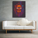 Painting By Numbers Kit DIY Glasses Lion Hand Painted Canvas Oil Art Picture