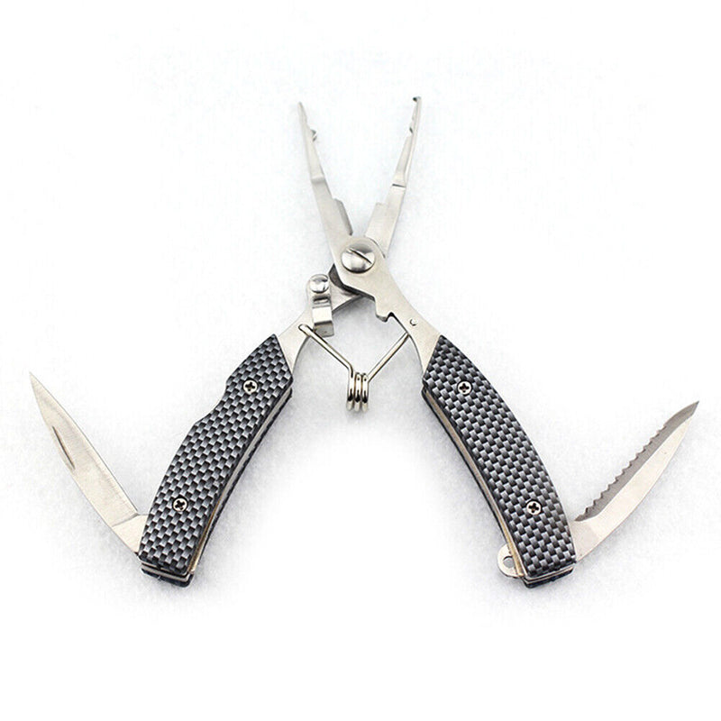 Fishing Pliers Scissor Braid Line Lure Cutter Hook Remover Cutting Tongs Tools