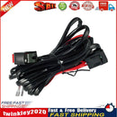 Motorcycle Fog Light Wiring Harness LED Lamp Headlamp Refit Switch Cable Newly