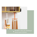Kitchen Six-Claw Rotatable Rack Gadgets Organizer Hook Spoon Hanger Accessories