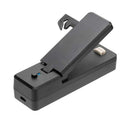 Mini Heat Bag Vacuum Heat Sealer for Plastic Bag Storage Food Snack (Black)