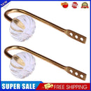 2pcs Curtain Hanger Hook Wall Buckle Handle for Closet Drawer (Golden)