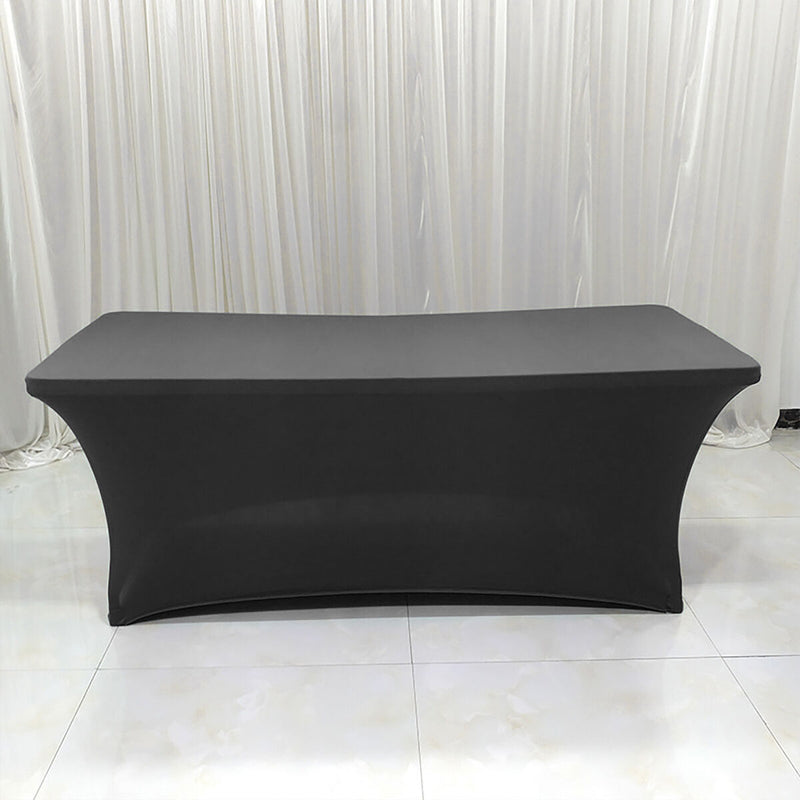 Rectangular Fitted Polyester Tablecloths High Stretch Table Cover (4FT) Newly