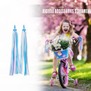 2pcs Children Balance Bike Decor Ribbon Bicycle Handlebar Color Tassel Streamers