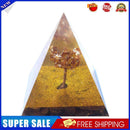 Orgonite Pyramid Amethyst Peridot Chakra Healing Energy Crystal Craft (F)