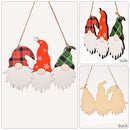 Xmas Decor Sign Gnome Door Hanger Christmas Door Decoration Hanging Sign Wood