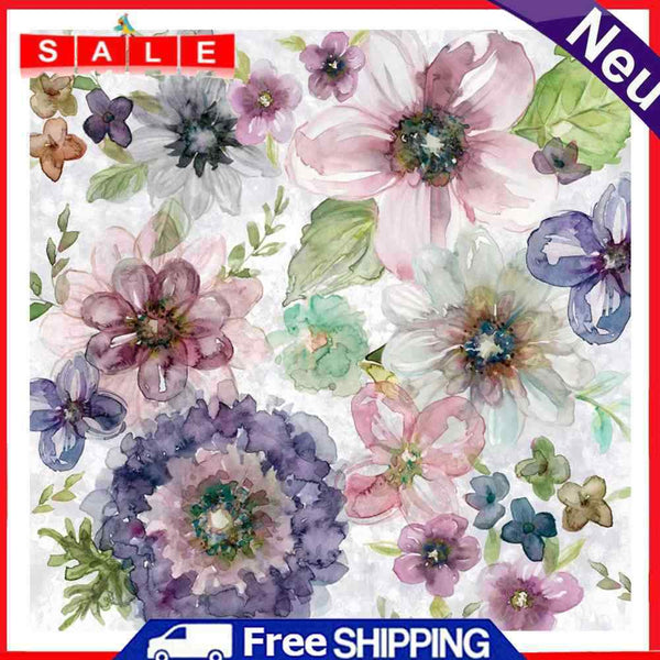Ink Flower Oil Paint By Numbers DIY Acrylic Painting on Canvas Frameless Art Kit