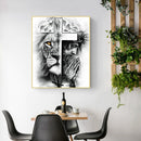 Double Cross Frameless Picture Oil Paint By Numbers Hand Painted Picture Kit