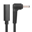 PD USB C Female to Right Angle DC Connector Adapter for Laptop (3.5x1.35mm)