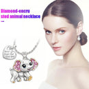Heart Pendant Pendant Necklace Animal Insect Rhinestone Clavicle Chain Jewelr