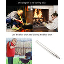 Stainless Steel Fire Blow Tube Retractable Fire Starter Pipe Emergency Tools