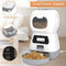 Automatic Pet Feeder Food Dispenser Cat Dog Smart Timer Feeding (Button)