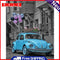Frameless Oil Paint By Numbers DIY Balloon Car Picture Craft Kit for Bedroom
