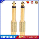 1pc 6.35mm 1/4in Mono Male Jack to RCA Female Plug Audio Adapter Connector