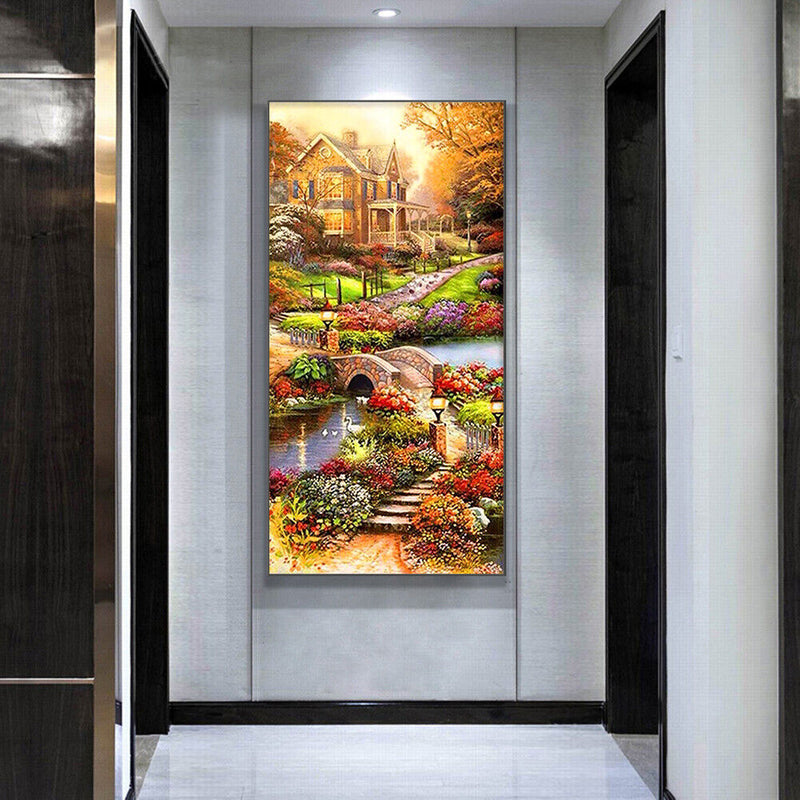 Idyllic 5D DIY Full Round Drill Diamond Painting Embroidery Cross Stitch Gi