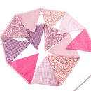 3.2m 12 Flags  Pink Cotton Party Wedding Pennant Bunting Banner Decor