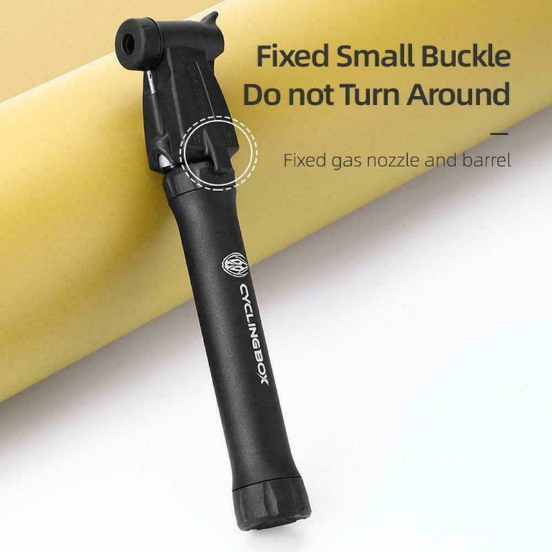 Mini Bike Pump Portable Bicycle Tyre Inflator Hand Schrader Tool Valve Q9S2