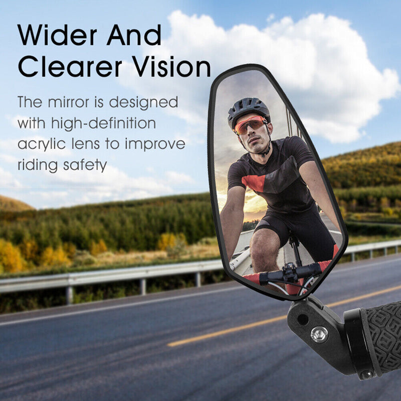 WEST BIKING Bicycle Handleable Safety Rear View Mirror MTB Bike Rearview Mirrors