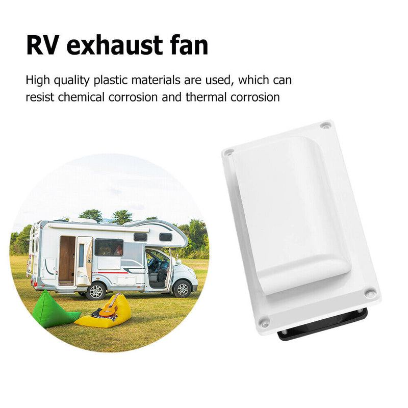 12V Caravan Motorhome Trailer Side Air Vent Fan Camper Ventilation Exhaust