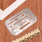 Stainless Steel Erasing Shield Hollow Out Drawing Drafting Rulers Tool