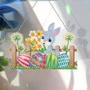 DIY Easter Bunny Hanging Ornaments Rhinestone Drill Pendant Party Decorations