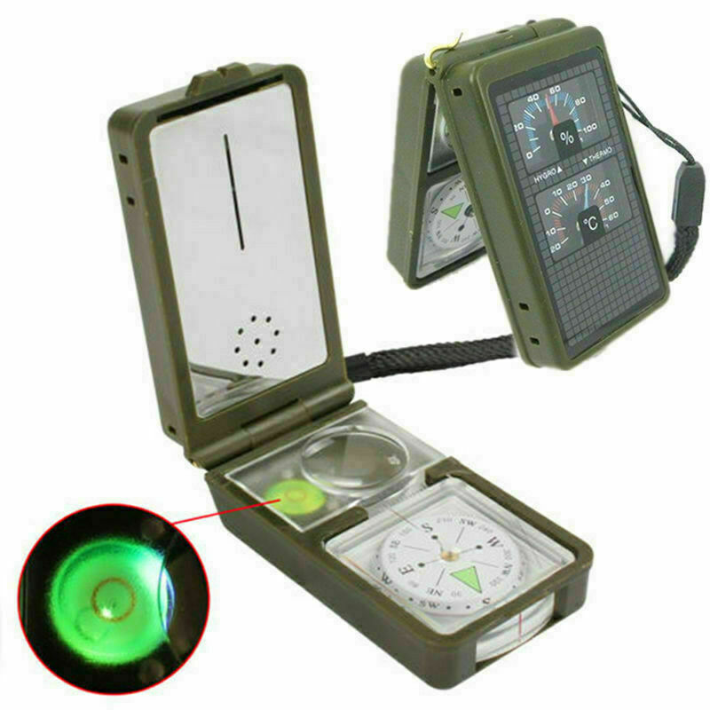 Multifunction 10 in 1 Outdoor Military Camping Hiking B3Q4 L4V6 Compass A8V3