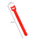 10pcs Durable Self Adhesive Cable Fastener Tape Wire Loops Strap (Red)