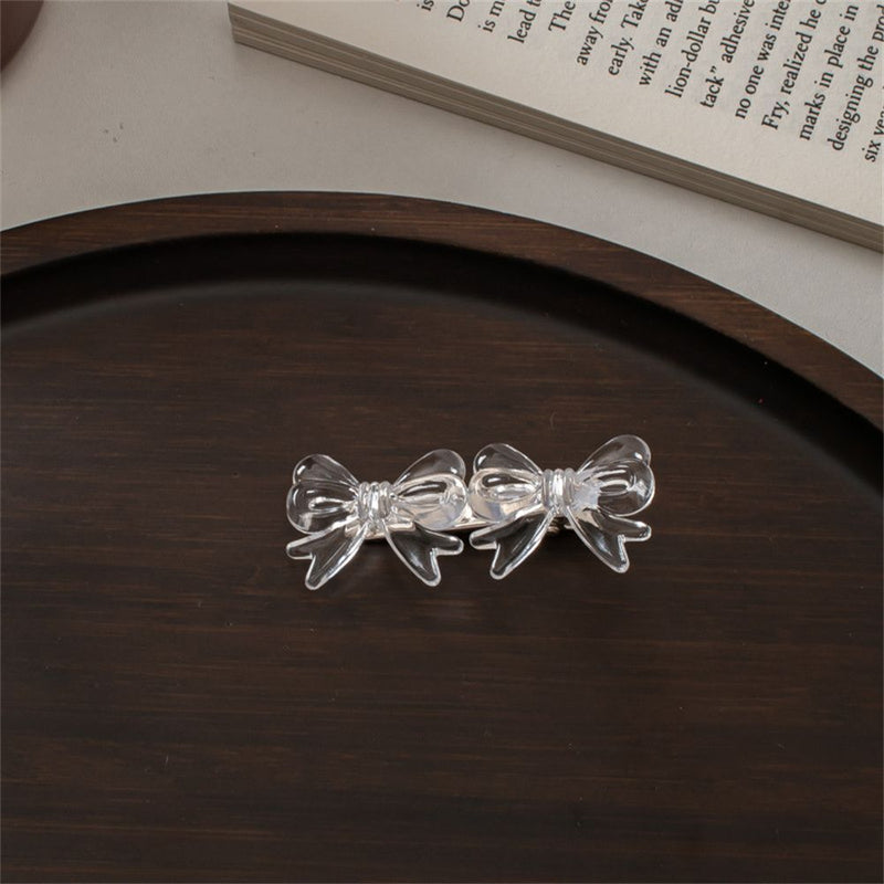 Women Girl Hair Accessories Small Bow Cute Hair Claw Hair Clip Bangs Hairpins