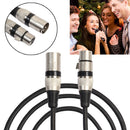3 Pin XLR Microphone Cable Male to Female Audio Extension Cord