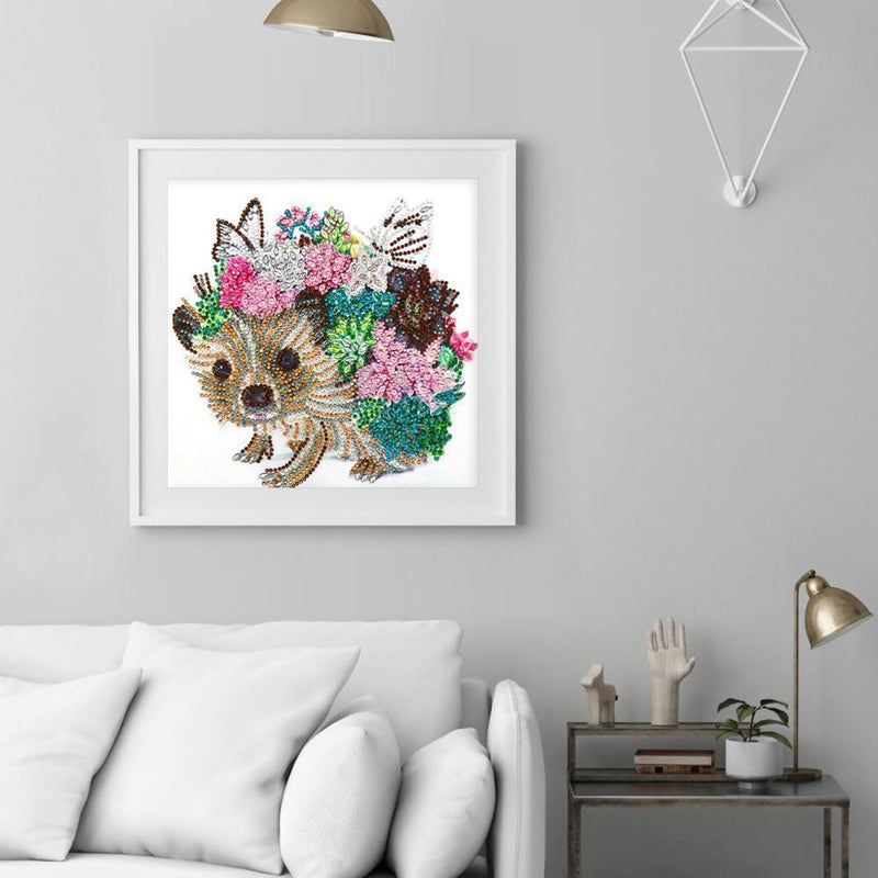 5D DIY Special Shaped Diamond Painting Dog Cross Stitch Kit Home Bedroom Decor