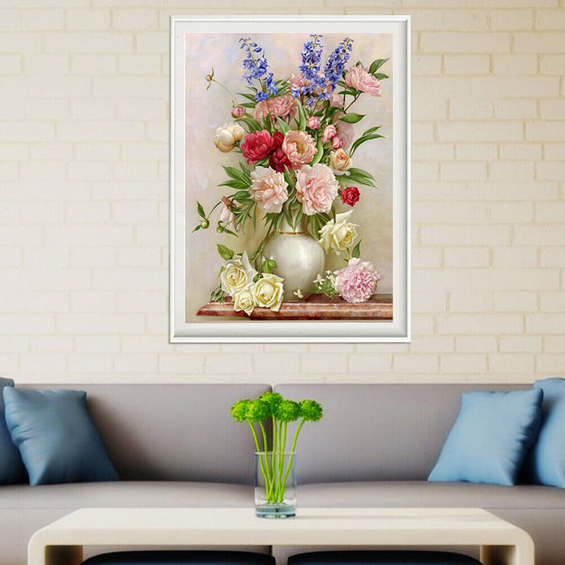 Charming Flowerpot 5D Diamond DIY Painting Craft Kit Home Decor Newly