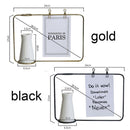 Nordic Style Plant Vase Stand Postcard Clip Holder Flower Pot Iron Frame