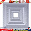 8 DIY Square Cutting Dies Stencils Embossing Card Scrapbooking Album Newly