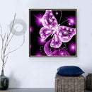 Butterfly 5D Full Drill Diamond Painting Embroidery DIY Cross Stitch(Pink) Newly
