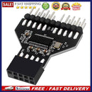 1 to 2 USB2.0 9Pin to USB3.0 19Pin Front Panel Plug Connector for Motherboard