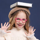 Children Goggle Plain Glasses Ultra Light Anti-blue Light Silicone Glasse