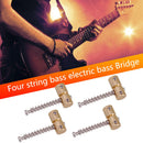 4pcs Brass Guitar Bridge Saddles for Electric Guitar Bass Bridges Replaceme