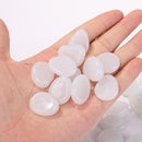 100pcs Luminous Pebbles Rocks Mix Color Stone Fish Tank Decoration (White) Newly