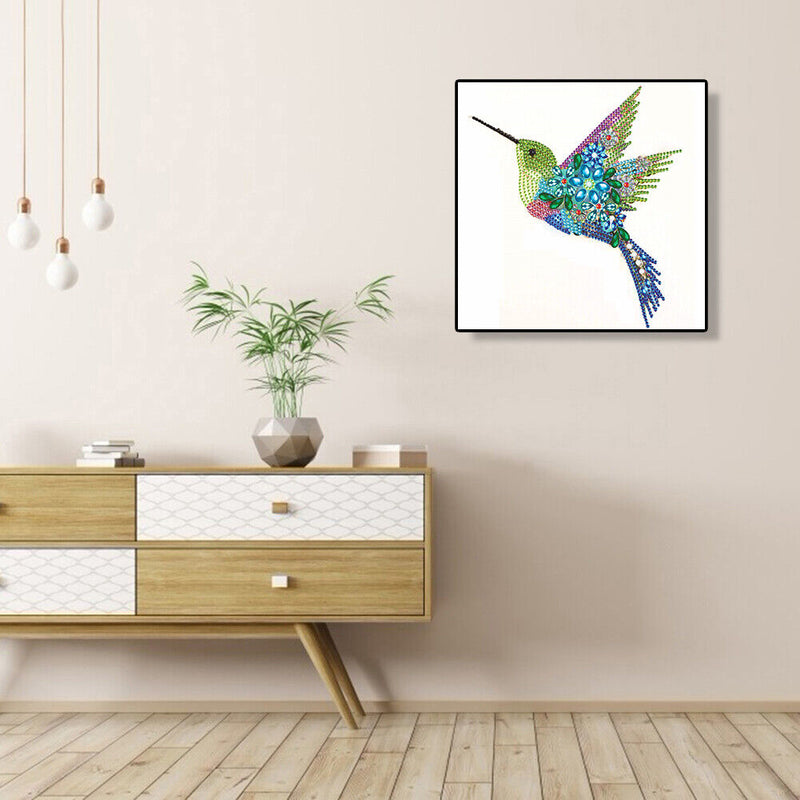 5D Partial Special Shaped Diamond Painting Hummingbird Poster Kit (UP263) Newly