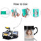 Wrap Fixture Heat Press Silicone Mug Clamp Sublimation Printing 15 oz and 11 oz