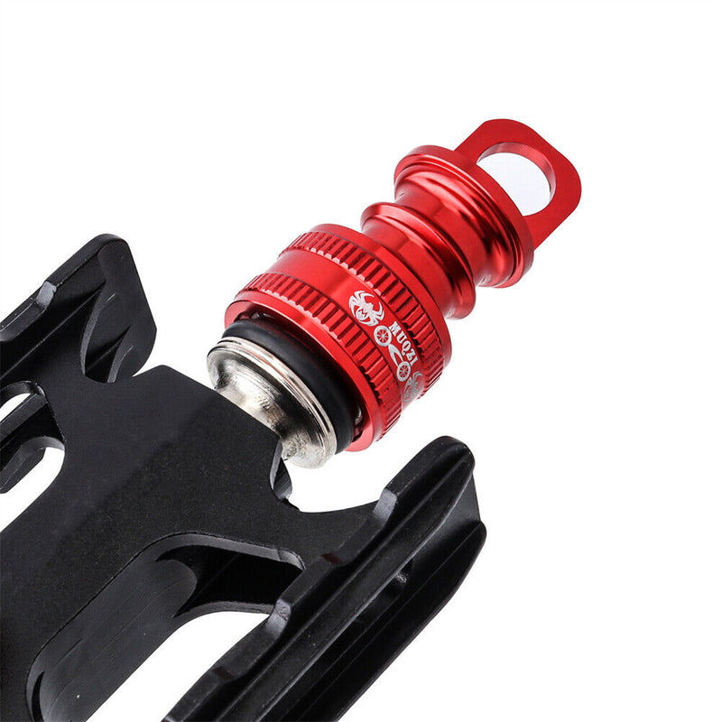 MUQZI 2pcs Bike Pedal Quick Release Buckle Pedal Frame Fixing Base (Red) Newly