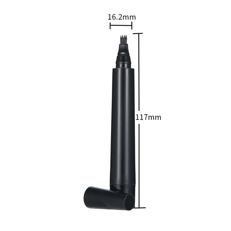 Beard Filling Pen Kit Eyebrow Moustache Filler Pencil Styling Tools (Black)