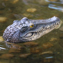 Garden Decor Creative Floating Pool Statue Simulation Crocodile Head Pond Art