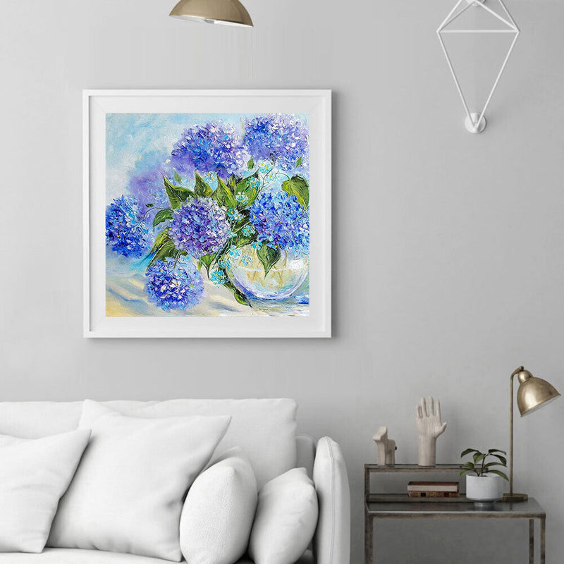 Flower Oil Paint By Numbers Kit DIY Acrylic Painting on Canvas Wall Art Pictu