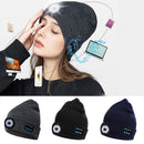 Flash Night Fishing Glowing Cap LED Light Woolen Hat Knitted Hat Music Beanie