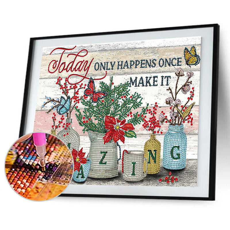 5D Diamond Painting Letters Partial Special Shape Drill DIY Mosaic (K013) Newly