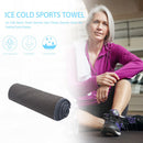 Ice Cold Towel Summer Outdoor Fitness Quick Dry Cooling Towel (Dark Grey) Newly