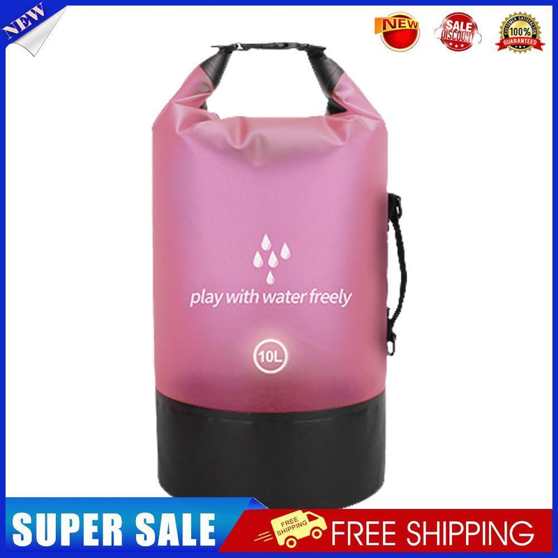 PVC Waterproof Dry Bag Swimming Kayaking Boating Drift Storage (Pink 10L)