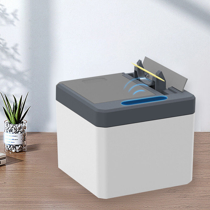 Household Electric Toothpick Storage Box Automatic Dispenser (Dark Blue)
